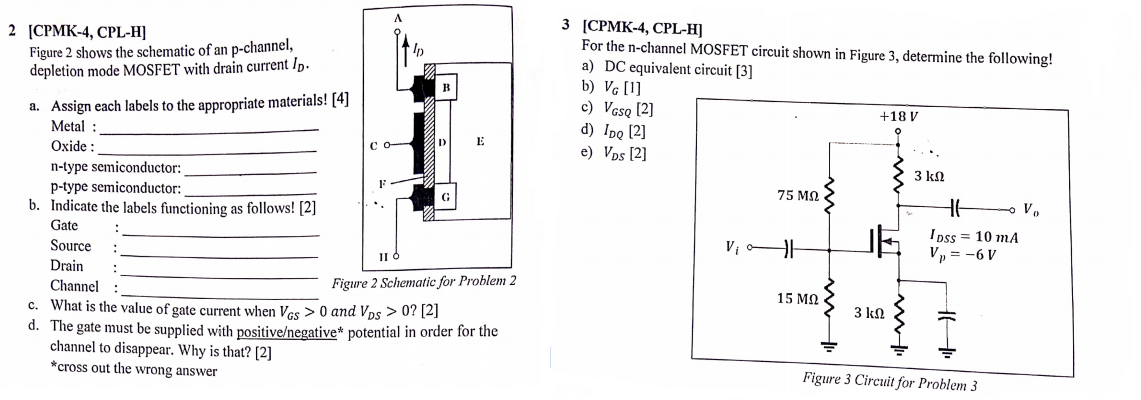 P-channel depletion mode mosfet