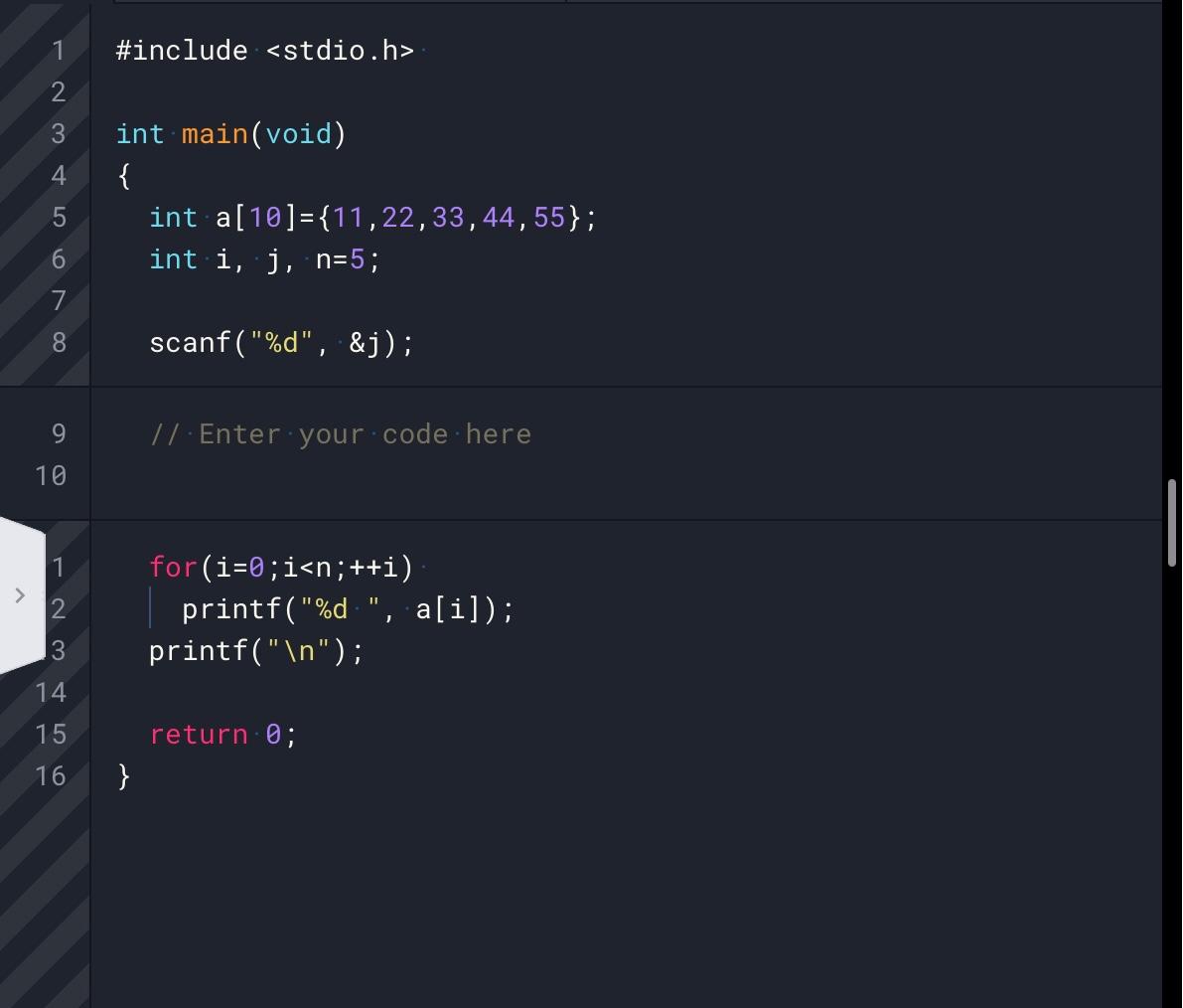 Solved (in C program) Complete the given source code to | Chegg.com