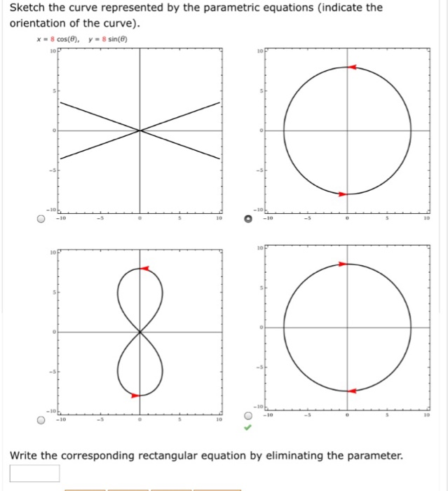 Solved Sketch The Curve Represented By The Parametric