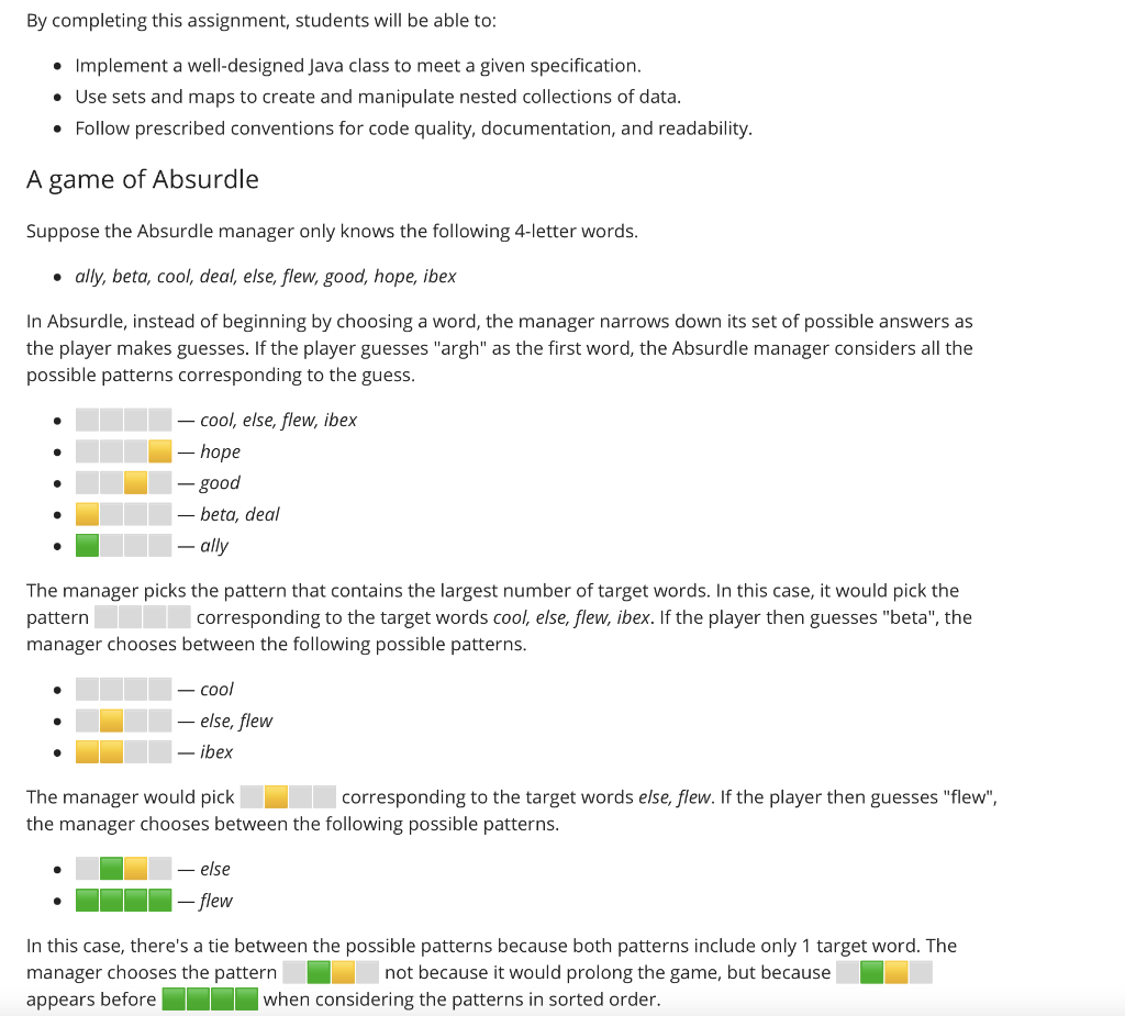Solved Wordle is a word game where the player attempts to | Chegg.com
