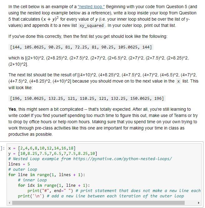 Solved In the cell below is an example of a 