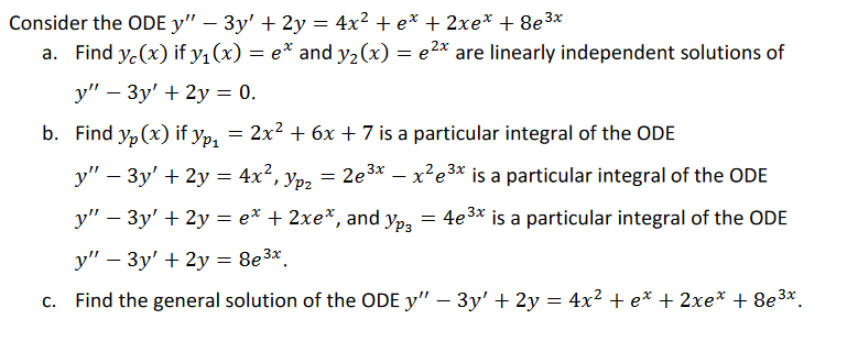 Solved PLEASE DO ALL PARTS, EXPLAIN AND SHOW ALL STEPS TO | Chegg.com