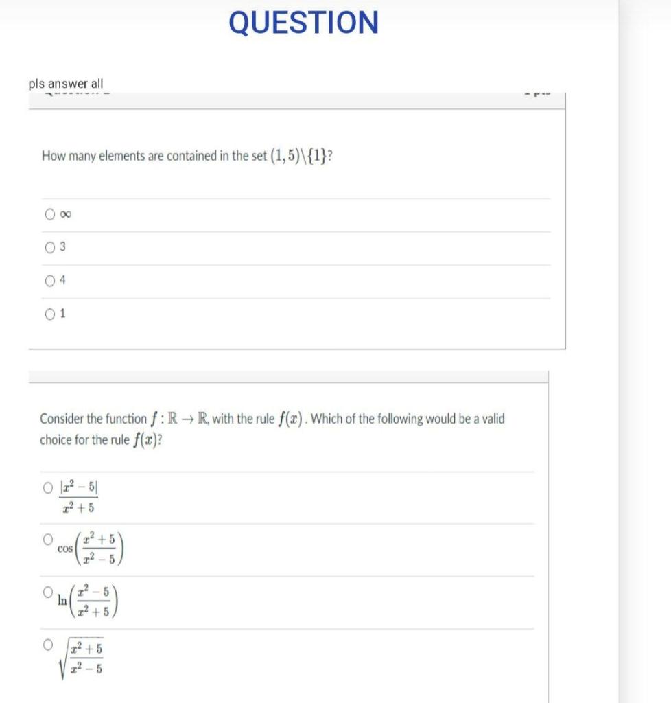Solved QUESTION pls answer all How many elements are | Chegg.com