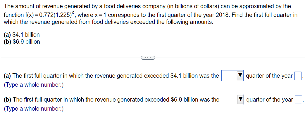 Solved Which quarter of year(first, second, third, or | Chegg.com