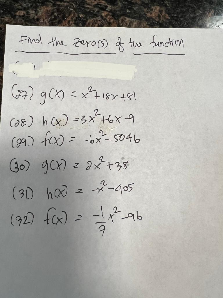 Solved Please help with my algebra homework. PS. If you're | Chegg.com