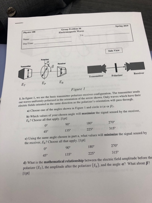 physics unit 6 homework waves answers