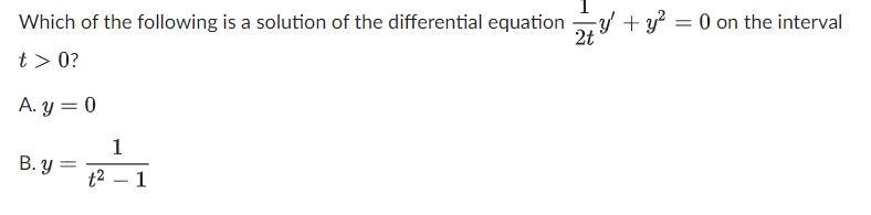 Solved Which of the following is a solution of the | Chegg.com