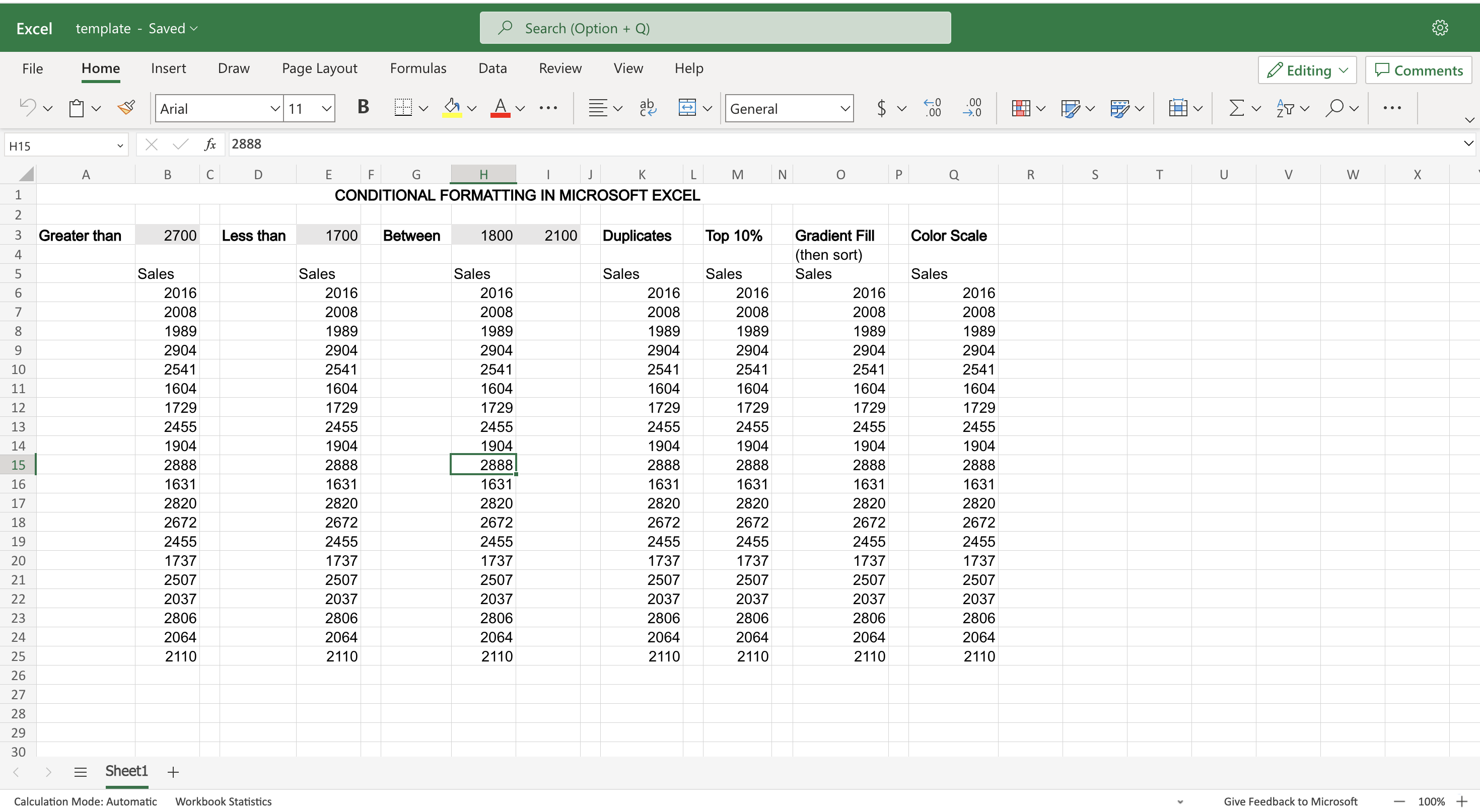 Solved A Very Useful Tool In Conditional Formatting Is | Chegg.com