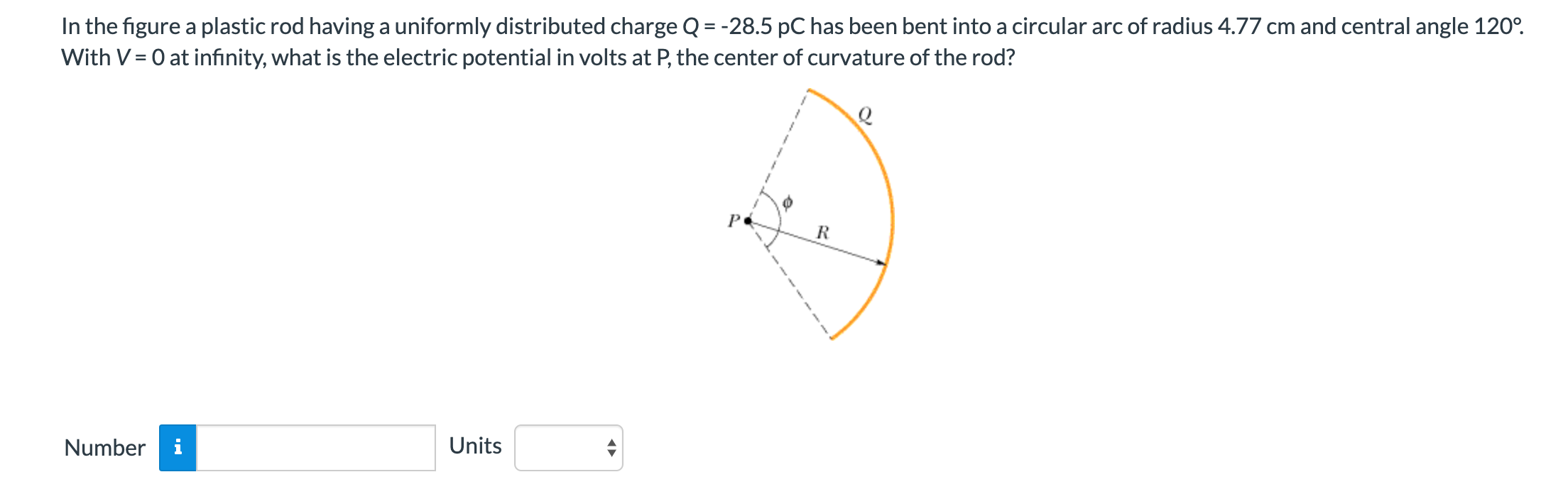Solved In the figure a plastic rod having a uniformly