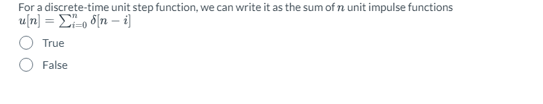 For a discrete-time unit step function, we can write | Chegg.com
