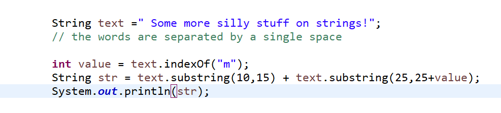 Solved Java question: What will the following Java code | Chegg.com