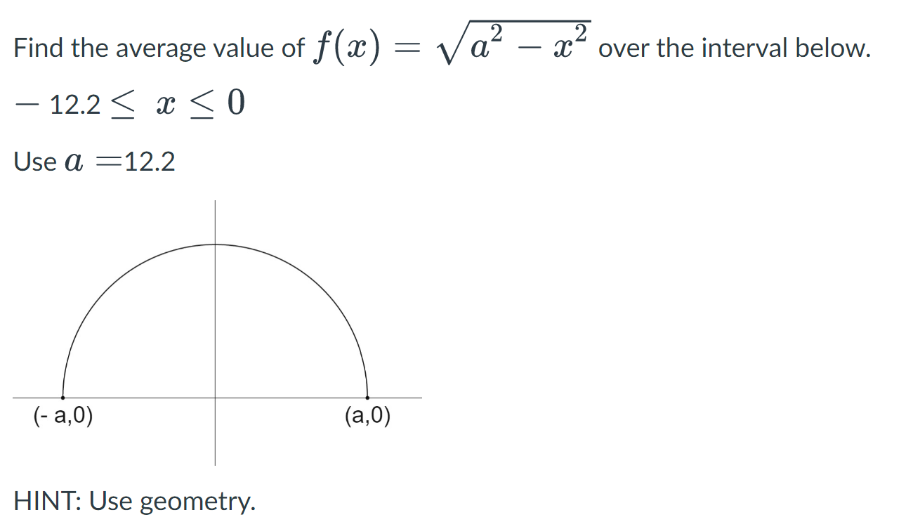 solved-find-the-average-value-of-f-x-sqrt-a-2-x-2-chegg