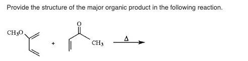 Solved Provide the structure of the major organic product in | Chegg.com