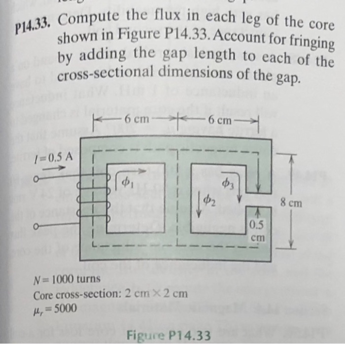 Solved 433. Compute the flux in each leg of the co P14 shown | Chegg.com