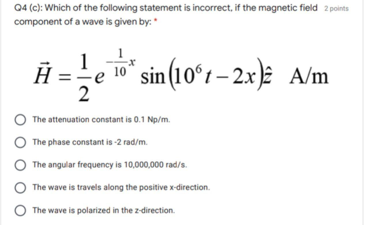Solved: 2 Points Q4 (a): Which Of The Following Statements ... Solved: 2 Points Q4 (a): Which Of The Following Statements ...