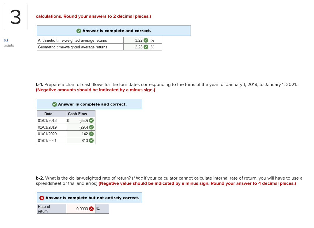 calculations. Round your answers to 2 decimal | Chegg.com