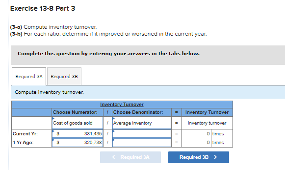 Solved Required Information Exercise 13-8 Analyzing and | Chegg.com