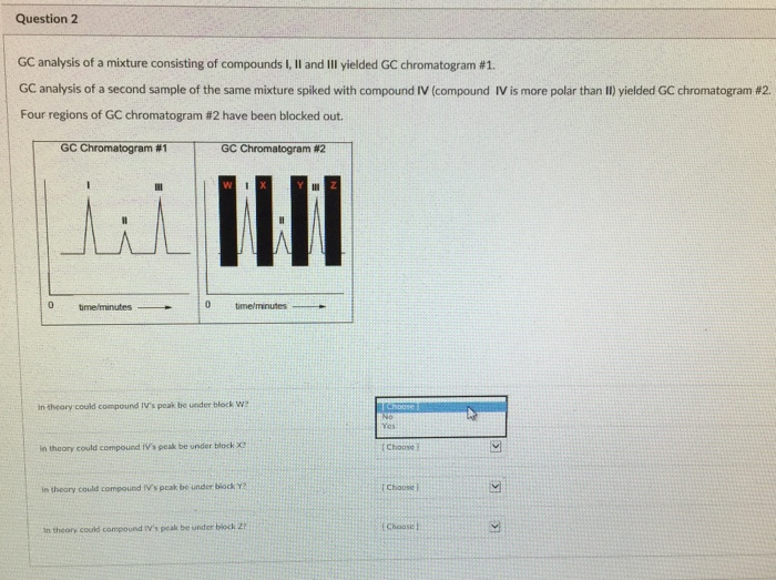 Solved Question 2 GC analysis of a mixture consisting of | Chegg.com