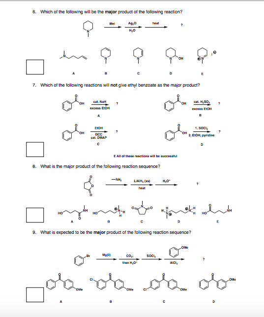 Solved 1. Which of the following compounds is the least | Chegg.com