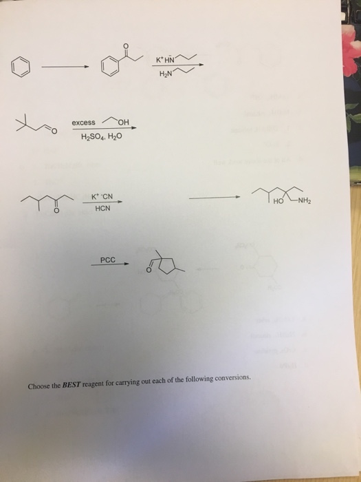 Solved Of Reactions. Show Give The Major Organic Products 