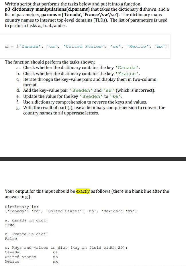 Solved Write a script that performs the tasks below and put | Chegg.com