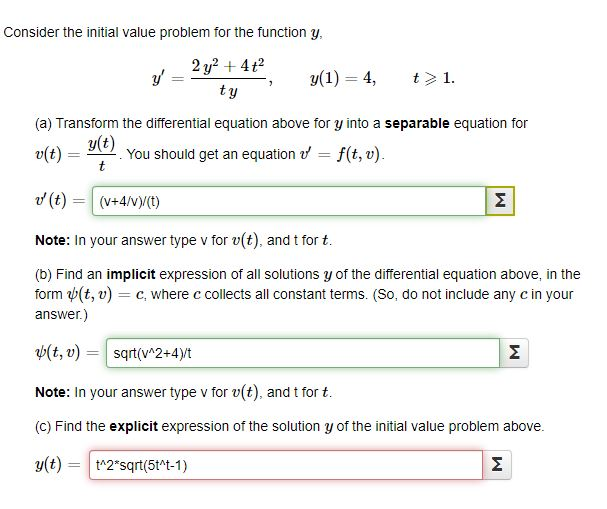 Solved Consider The Initial Value Problem For The Functio Chegg Com