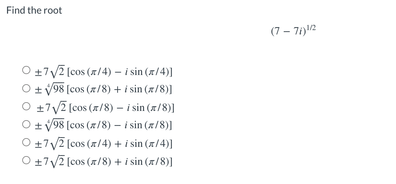 3 2 cos 1 2 cubed root of 7