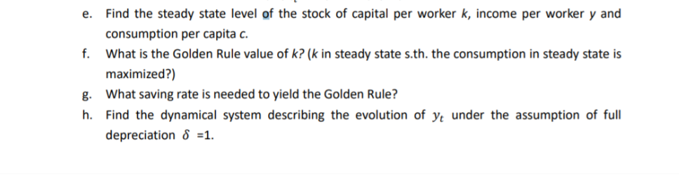 Question 1 Production Is Given By Yq F Kg L1 Chegg Com