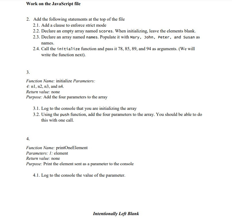 Solved Need help with this JavaScript assignment! I'm really | Chegg.com