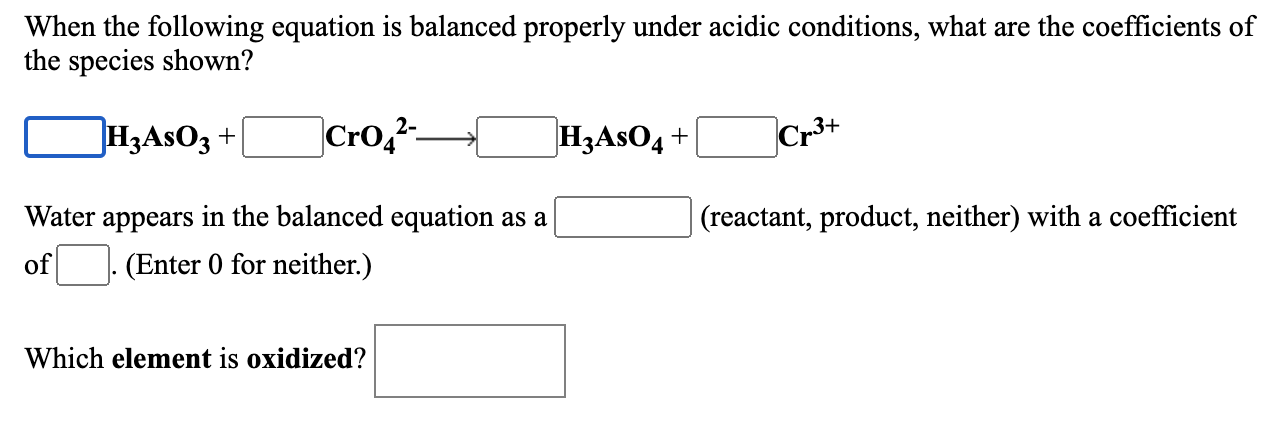 Solved When the following equation is balanced properly | Chegg.com