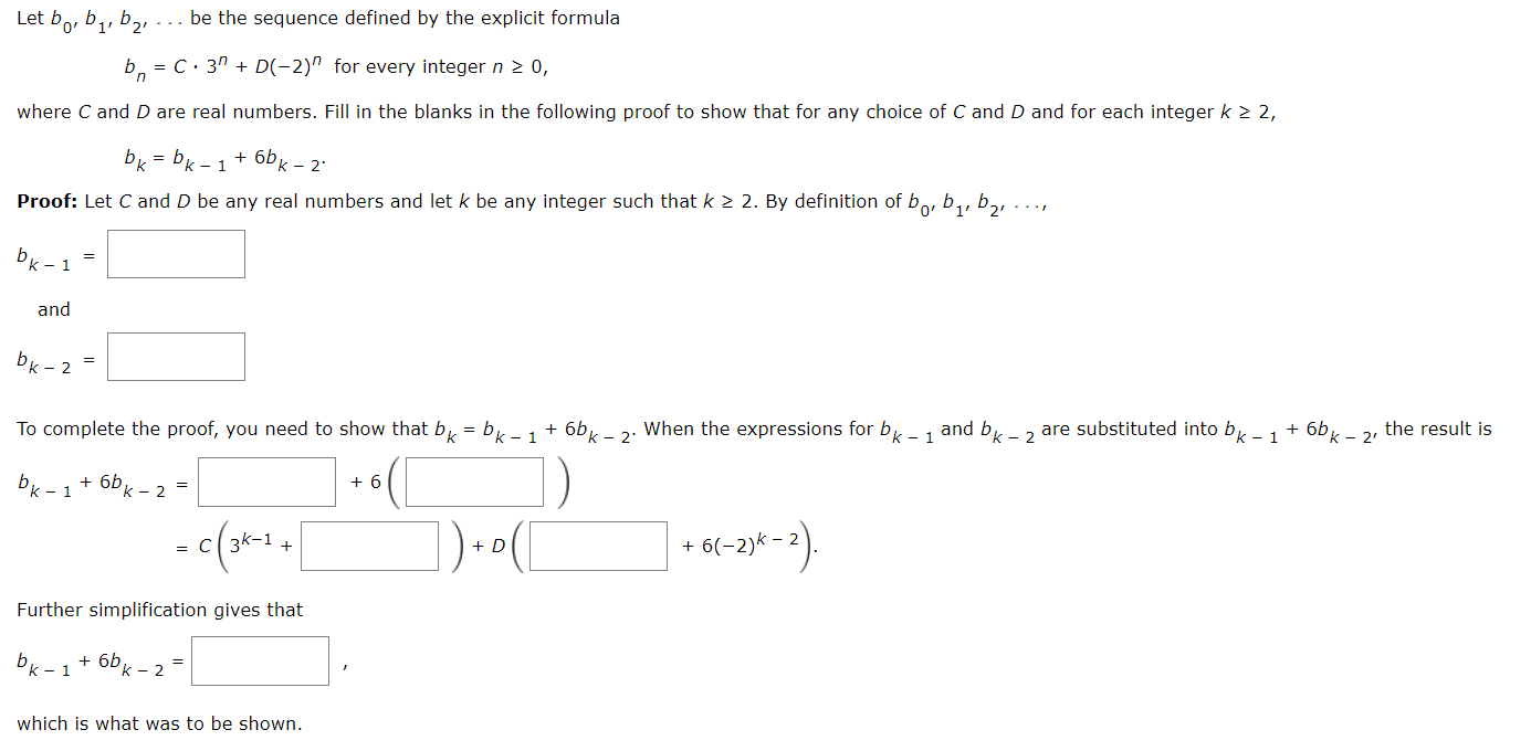 Solved Let Bo, B1,b2 ... Be The Sequence Defined By The | Chegg.com