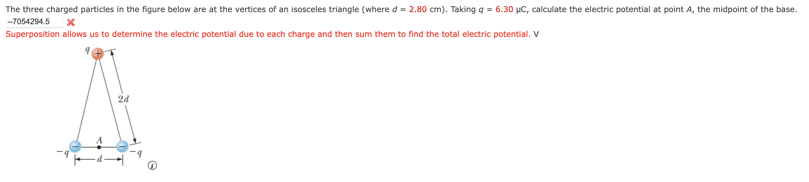 Solved b Superposition allows us to determine the electric | Chegg.com