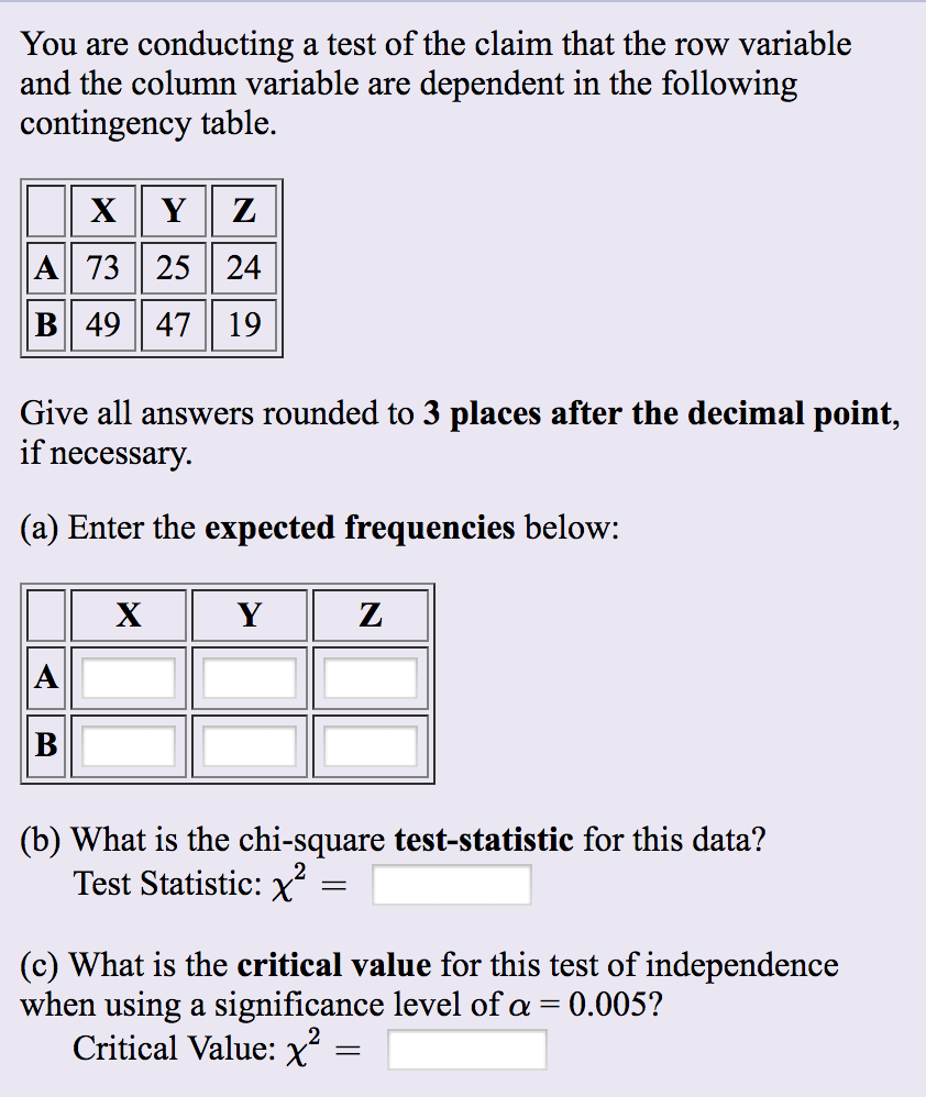 Solved You are conducting a test of the claim that the row Chegg