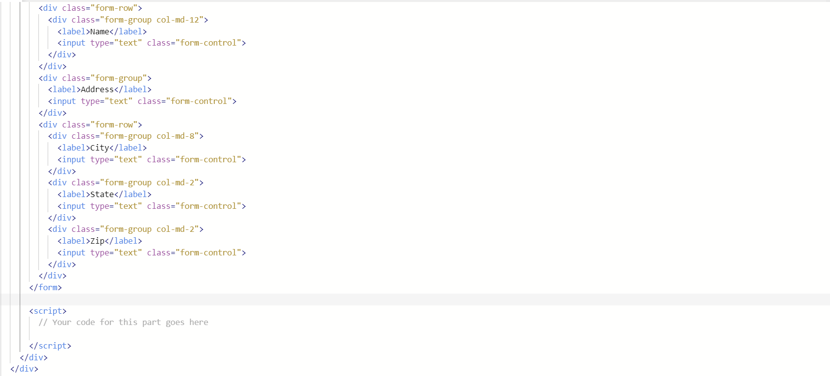 Solved You will create the events using event listeners and | Chegg.com