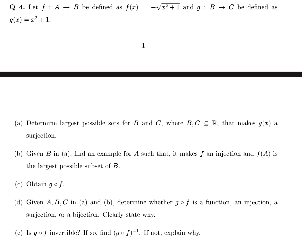 Solved Vx2 1 And G B C Be Defined As Q 4 Let F A Chegg Com