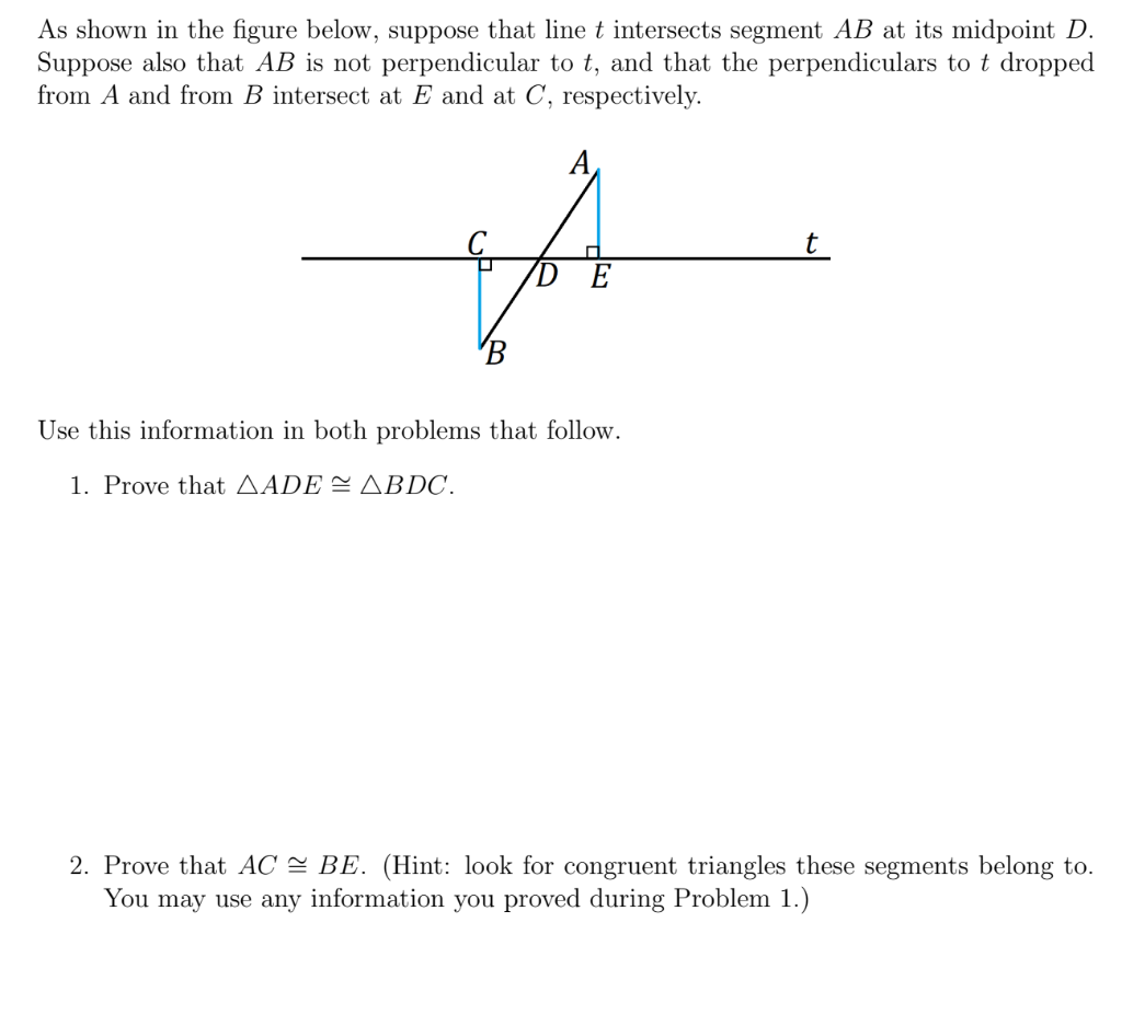 Solved As Shown In The Figure Below, Suppose That Line T | Chegg.com