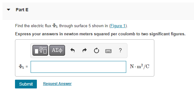 Solved Find The Electric Flux Φ1 Through Surface 1 Shown In | Chegg.com