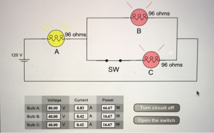 Solved Let's say that all the light bulbs in the circuit | Chegg.com