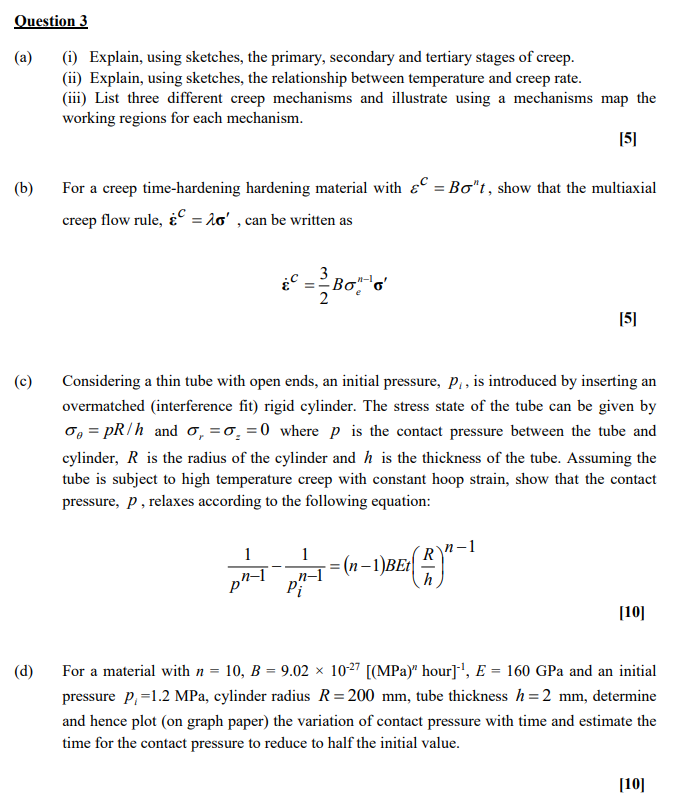 Solved Question 3 (a) (1) Explain, using sketches, the | Chegg.com