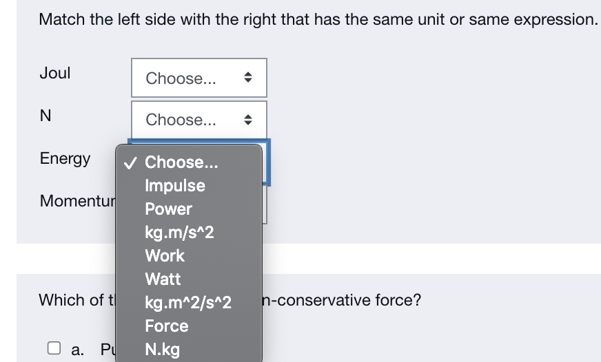 Solved match the left side with the right that has the same | Chegg.com