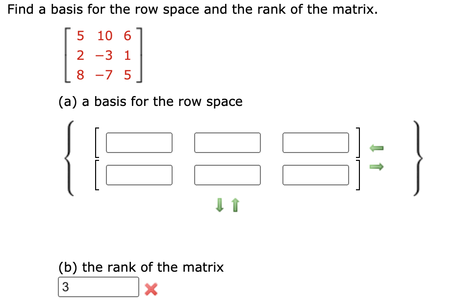 Solved Find a basis for the row space and the rank of the Chegg