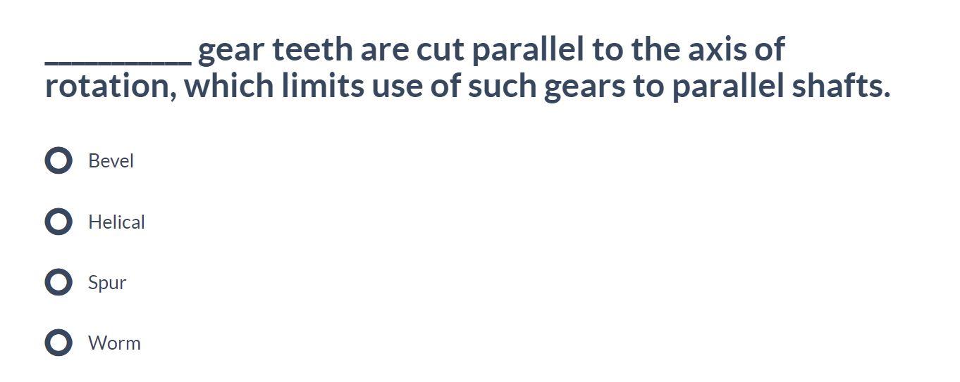 Solved Which tool is used to measure gear backlash? Dial