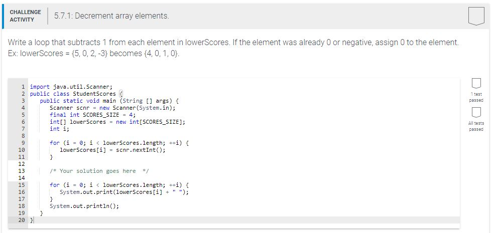 Solved CHALLENGE ACTIVITY 5.5.1: Multiple arrays. D 0-0 | Chegg.com