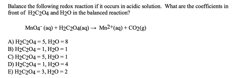 Solved Determine the reducing agent in the following | Chegg.com