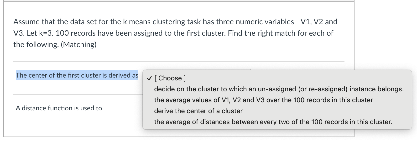 Solved Assume that the data set for the k means clustering | Chegg.com
