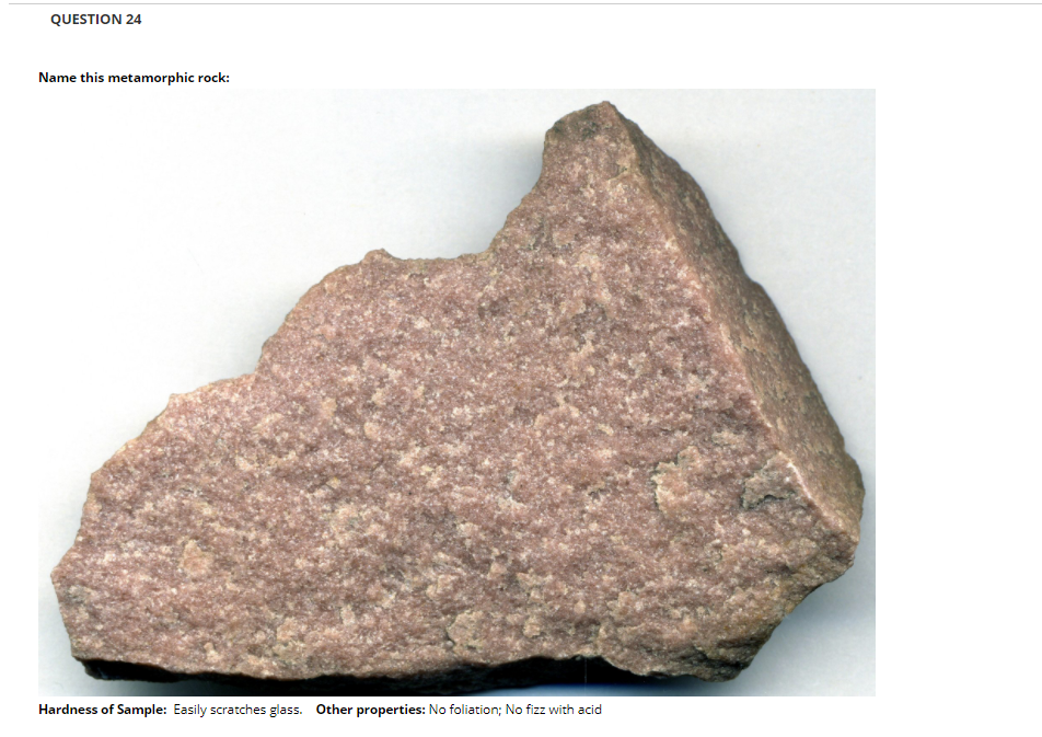 Solved QUESTION 21 What is the most common parent rock for a