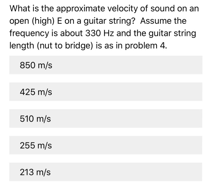 Solved What is the resonant frequency of a guitar's (lowest,