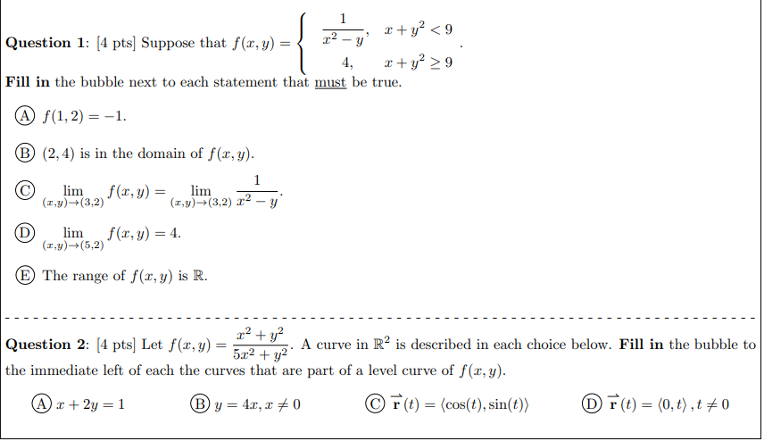 Solved Problem 2: Multiselect [8 pts] | Chegg.com