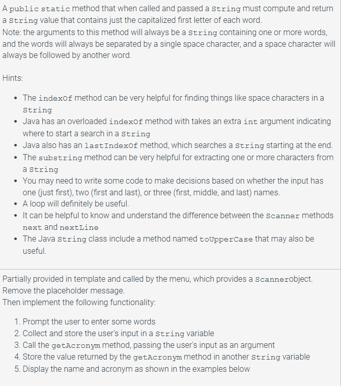 Do not use "StringBuilder" and do not use "split" and
