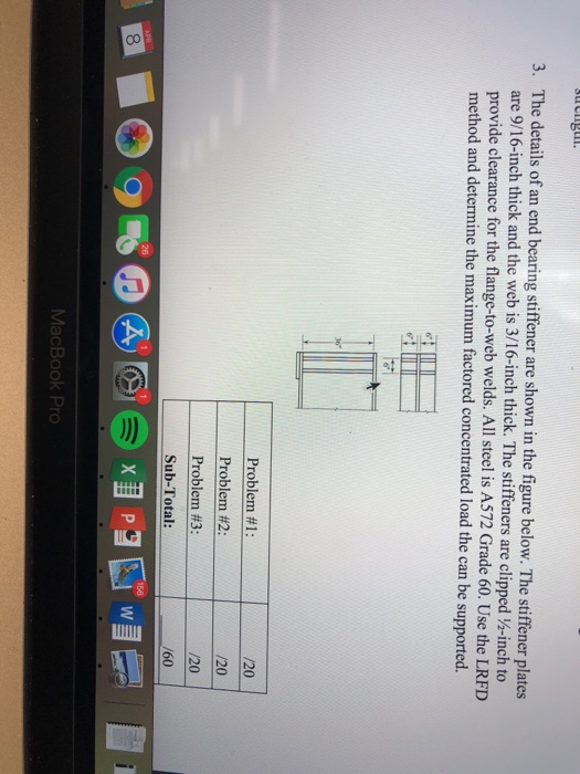 3. The details of an end bearing stiffener are shown